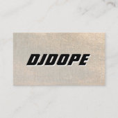 Music Gold DJ Visitekaartje (Voorkant)