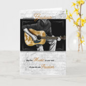 Music Graduate Congratulations Guitarist Kaart (Gele Bloem)