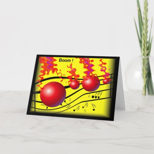 Music Greeting Card Kaart (Voorkant)