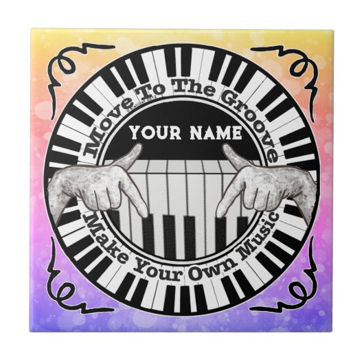 Music Groove  Tegeltje (Voorkant)