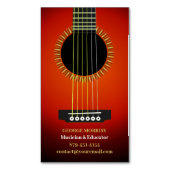 Music Guitar Magnetisch Visitekaartje (Voorkant Verticaal)