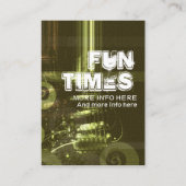 MUSIC GUITAR Party nodigt kaart uit (Achterkant)