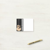 Music Guitar Piano Post merkt op Post-it® Notes (Op bureau)