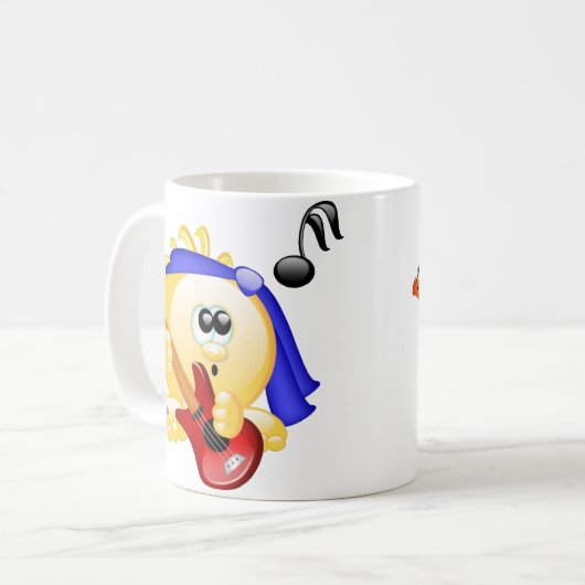 Music Guitar Player Koffiemok (Voorkant links)