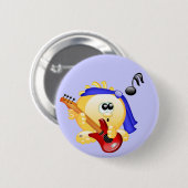 Music Guitar Player Ronde Button 5,7 Cm (Voorkant /achterkant)