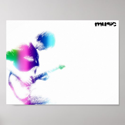 Music Guitar Poster (Voorkant)