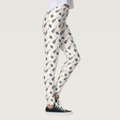 Music Guitar Radio Pattern Aangepaste Leggings (Rechts)