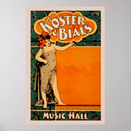 Music Hall Vintage Poster