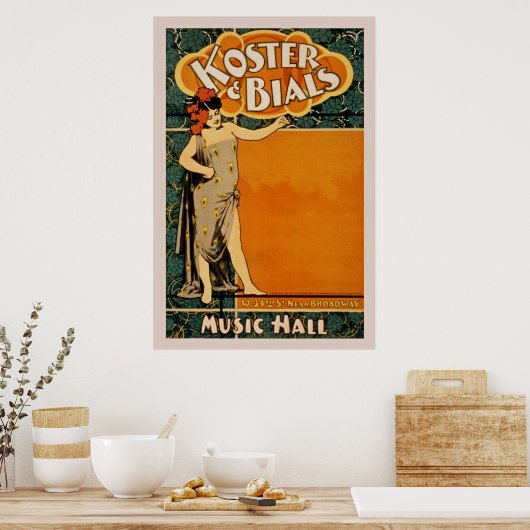 Music Hall Vintage Poster (Keuken)
