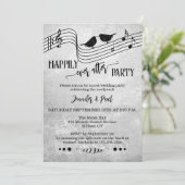 Music Happily Ever After Wedding Photo Kaart (Staand voorkant)