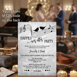 Music Happily Ever After Wedding Photo Kaart