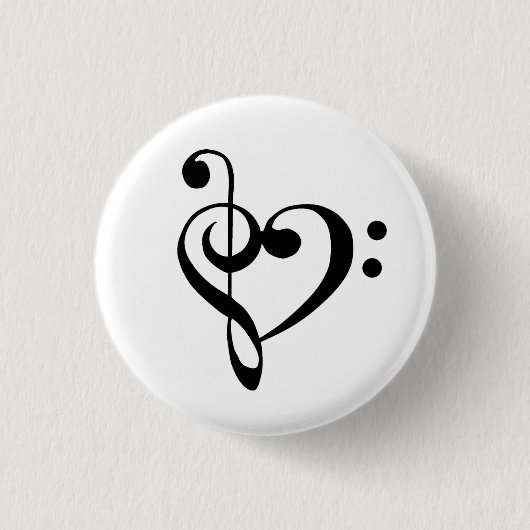 Music Heart Button (Voorkant)