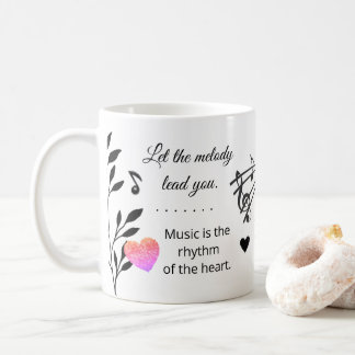 Music & Heart – Inspirational Musical Quote Mug Koffiemok