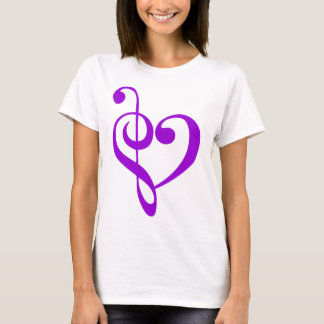 Music Heart Paars T-shirt