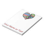 Music Heart Treble Clef Doodle Notitieblok (Linkerzijde)