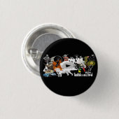 Music Hieroglyph Ronde Button 3,2 Cm (Voorkant /achterkant)