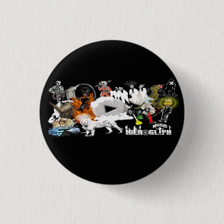 Music Hieroglyph Ronde Button 3,2 Cm