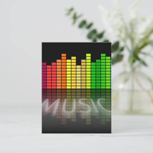 Music Holiday Briefkaart (Staand voorkant)