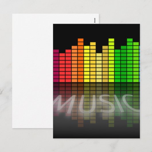 Music Holiday Briefkaart (Voorkant / Achterkant)