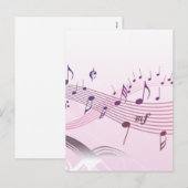 Music Holiday Briefkaart (Voorkant / Achterkant)