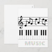 Music Holiday Briefkaart (Voorkant / Achterkant)