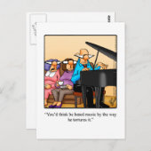 Music Humor Piano Briefkaart (Voorkant / Achterkant)
