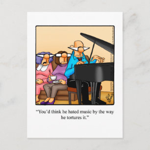 Music Humor Piano Briefkaart