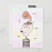 Music in my head feestdagenkaart (Voorkant / Achterkant)