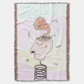 "Music in my head" Postcard Deken (Voorkant Verticaal)