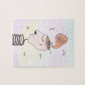 "Music in my head" Postcard Legpuzzel (Horizontaal)