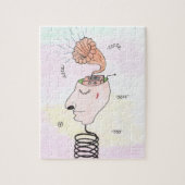 "Music in my head" Postcard Legpuzzel (Verticaal)