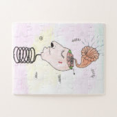 "Music in my head" Postcard Legpuzzel (Horizontaal)