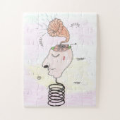 "Music in my head" Postcard Legpuzzel (Verticaal)