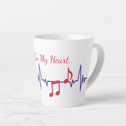 Music In My Heart Latte Mok (Rechterhoek)