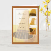 Music-inspiratiegitaar Kaart (Gele Bloem)