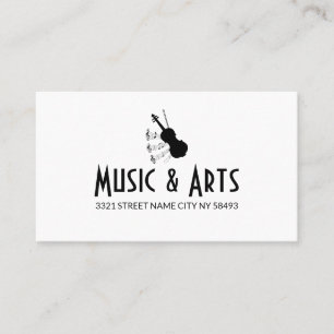 Music Instructor  Business Card Visitekaartje