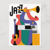 music instruments design briefkaart (Voorkant)