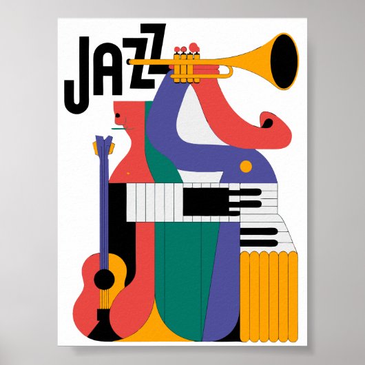 music instruments design poster (Voorkant)