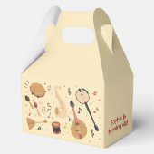 Music instruments kids birthday bedankdoosjes (Voorkant)