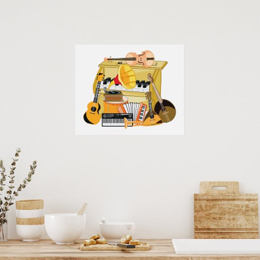 Music Instruments Poster (Keuken)