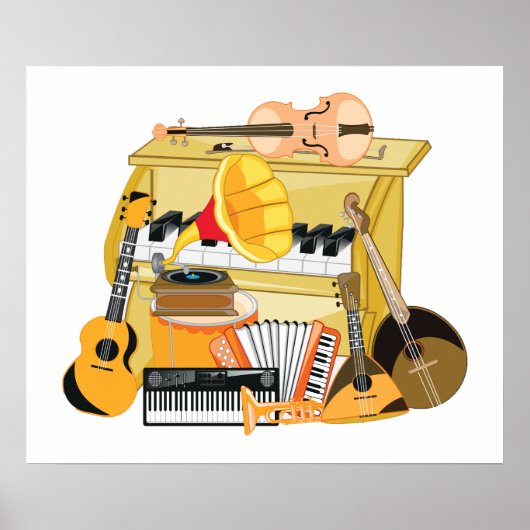 Music Instruments Poster (Voorkant)