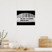 Music is Good Therapy Poster (Keuken)