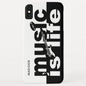Music Is Life aangepaste naam telefoonhoesjes Case-Mate iPhone Case (Achterkant)