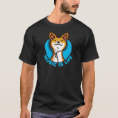 Music is Life Cartoon Basenji T-shirt (Voorkant)