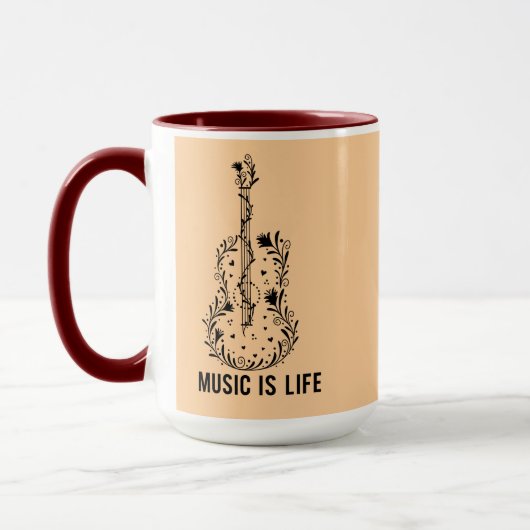 Music Is Life Instrument Art | Combo Mug Mok (Links)