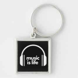 Music is Life Keyring Sleutelhanger