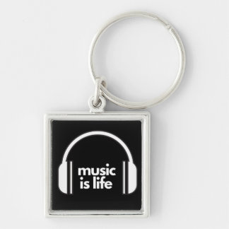 Music is Life Keyring Sleutelhanger