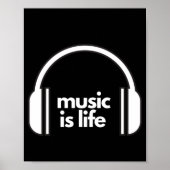 Music is Life Poster (Voorkant)