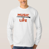 Music is Life T-shirt (Voorkant)