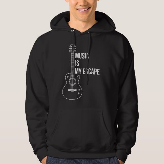 Music Is My Escape Hoodie (Voorkant)